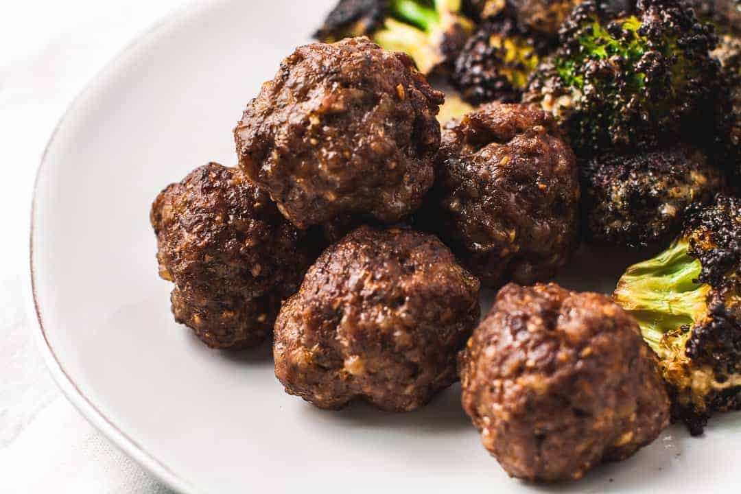 Sheet Pan Meatballs Charred Broccoli That Zest Life